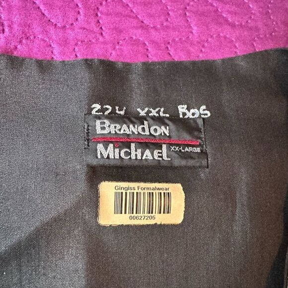 Brandon Michael XXL sage green vest - satin black back - Picture 2 of 6